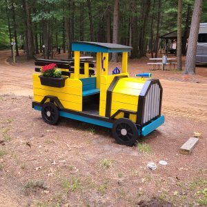 Firetruck at entrance